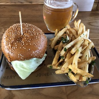 Joinery - Burger, garlic fries, animal ipa - American Near Me - Sausalito, California Joinery - Burger, garlic fries, animal ipa - American Near Me - Sausalito, California