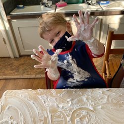 Children's House Montessori School - Shaving cream