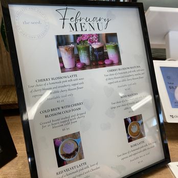 the seed. - Jupiter - February special drink menu - Juice Bars & Smoothies Near Me - Jupiter, Florida
