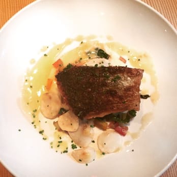 Tinker Street - Trout with swiss chard, grapefruit, and beet root - Wine Bars Near Me - Indianapolis, Indiana Tinker Street - Trout with swiss chard, grapefruit, and beet root - Wine Bars Near Me - Indianapolis, Indiana