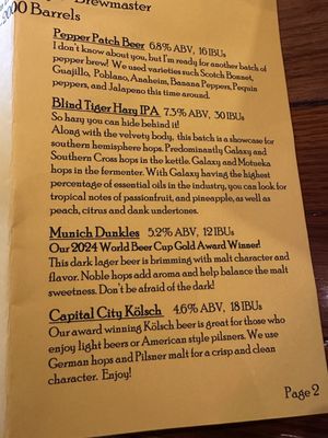 Menu photo 5 Blind Tiger Brewery & Restaurant Topeka, KS