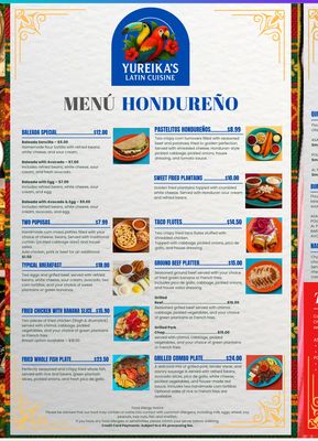 Menu photo 1 Yuri Latin Cuisine Wyoming, MI