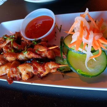The Midway - Chicken satay skewers happy hour - Bars Near Me - West Sacramento, California