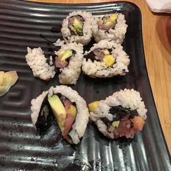 Tokyo Joe's - This is the quality of sushi you get. Yes, served to me like this! - Sushi Bars Near Me - Greeley, Colorado
