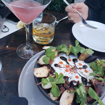 Wally's - Classic Cosmo and Old Fashion cocktails with updated grilled octopus. - New American Near Me - Beverly Hills, California Wally's - Classic Cosmo and Old Fashion cocktails with updated grilled octopus. - New American Near Me - Beverly Hills, California