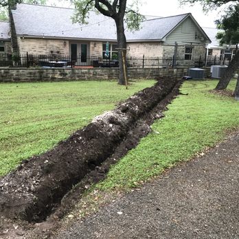 Apache Plumbing - We handle all trenching and excavation for sewer and water lines. No need to hire additional contractors and we maintain our own equipment. - Plumbing Near Me - San Marcos, Texas Apache Plumbing - We handle all trenching and excavation for sewer and water lines. No need to hire additional contractors and we maintain our own equipment. - Plumbing Near Me - San Marcos, Texas