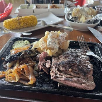 Serrano's Meat House - Arrachera Plate with extra side of backed potatoe. - Mexican Near Me - Puerto Vallarta, JAL