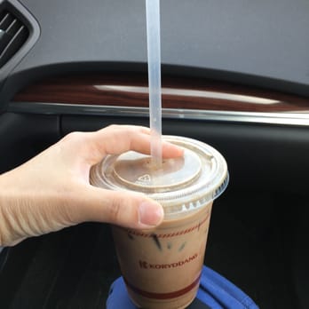 Koryodang Bakery - Chocolate piece not melted spotted in the straw. - Bakeries Near Me - Flushing, New York