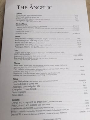 Menu photo 3 The Angelic London, XGL Menu photo 3 The Angelic London, XGL