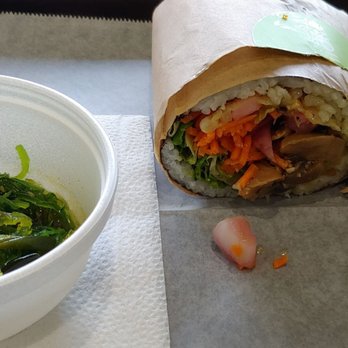 Sushioki - Veggie Bender (Vegan & Gluten Free) + Side of Seaweed Salad. - Sushi Bars Near Me - Durham, North Carolina Sushioki - Veggie Bender (Vegan & Gluten Free) + Side of Seaweed Salad. - Sushi Bars Near Me - Durham, North Carolina