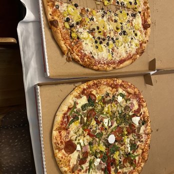 Goodfellas Pizzeria - 22 inch pie with banana peppers, black olives, and beef 22 inch Fuhgetaboutit - Pizza Near Me - Covington, Kentucky Goodfellas Pizzeria - 22 inch pie with banana peppers, black olives, and beef 22 inch Fuhgetaboutit - Pizza Near Me - Covington, Kentucky