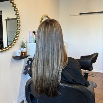 Axelle Salon - Partial highlight and blowout - Hair Stylists Near Me - Davie, Florida