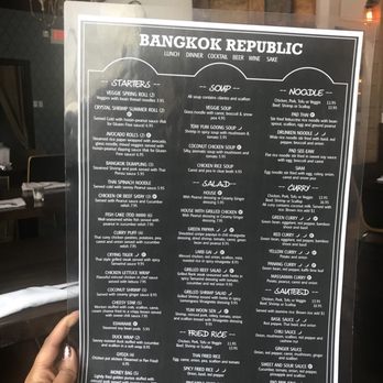 Bangkok Republic - Menu - Thai Near Me - Wilton, Connecticut