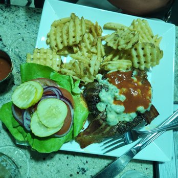 Castaways Gastropub - Another juicy burger with the works - Gastropubs Near Me - Jensen Beach, Florida