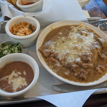 Del Barrio Cafe - Pork tamale special with chile verde - Mexican Near Me - Midvale, Utah