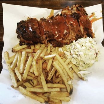 Phil's BBQ - Baby back ribs, fries & coleslaw - Barbeque Near Me - San Diego, California