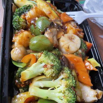 Wasabi 3 - Perfect Match/veggies/scallops/shrimp/ with white rice - Asian Fusion Near Me - Kennett Square, Pennsylvania