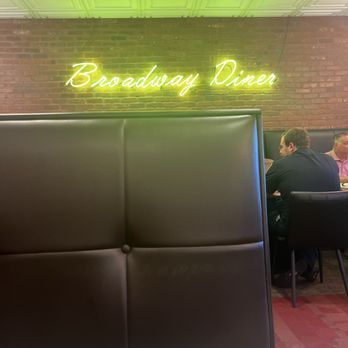 Broadway Diner - Seated at the last booth in front that famous neon sign!! - New American Near Me - Fayetteville, Georgia Broadway Diner - Seated at the last booth in front that famous neon sign!! - New American Near Me - Fayetteville, Georgia