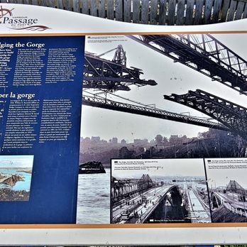 Fallsview Park - This is an informational sign about Bridging the Gorge.  Photo taken October 3, 2019. - Parks Near Me - Saint John, New Brunswick