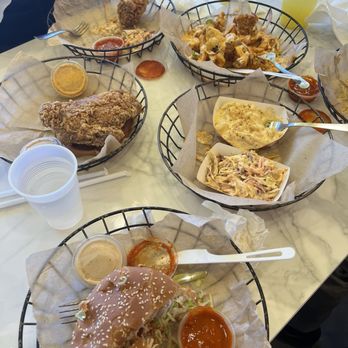 Chicken G's - Our spread of food - Halal Near Me - Fremont, California