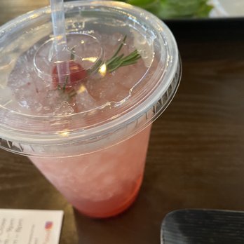 Yen's Kitchen - Holiday berry drink! Yum - Vietnamese Near Me - Lake Worth, Florida