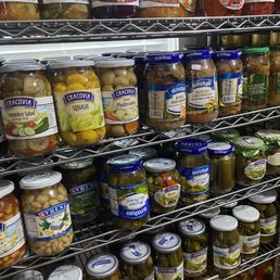 a variety of pickles and condiments a variety of pickles and condiments