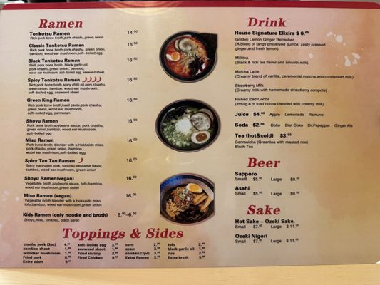 Menu photo 1 Isshin Ramen & More Auburn, WA Menu photo 1 Isshin Ramen & More Auburn, WA