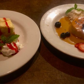 Caspian Cafe - Limoncello Mascarpone Cake,  Orange and Saffron Caramel Cream (Fantastic!) - Greek Near Me - Colorado Springs, Colorado
