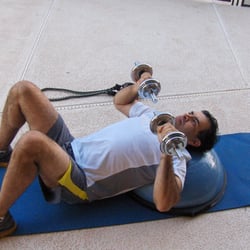 Fitness Propelled - Shakeel K. - Bosu ball chest presses