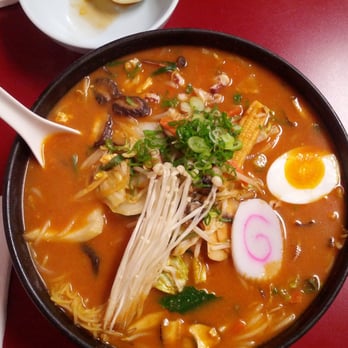 Foo Foo Tei - #20. Shin-Shin Ramen: Very spicy ramen soup with bean curd, oyster squid, mushrooms and lots of veggies. So good!!! - Tapas/Small Plates Near Me - Hacienda Heights, California