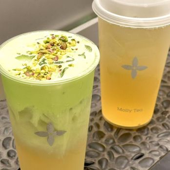 Molly Tea - Pistachio Jasmine Coconut - Bubble Tea Near Me - Brooklyn, New York Molly Tea - Pistachio Jasmine Coconut - Bubble Tea Near Me - Brooklyn, New York