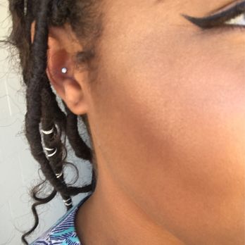 Industrial Tattoo - Conch piercing by Marina! Thanks so much - Tattoo Near Me - Berkeley, California