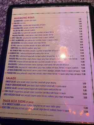 Menu photo 1 Thai 5 Restaurant Sushi & Bar Largo, FL Menu photo 1 Thai 5 Restaurant Sushi & Bar Largo, FL