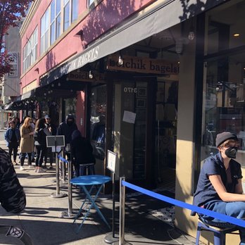 Boichik Bagels - Long line but it moves quickly (less than 10-min wait) - Bagels Near Me - Berkeley, California