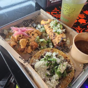 Talkin' Tacos Dallas - Taco trio- shrimp, birria, carribean - Juice Bars & Smoothies Near Me - Plano, Texas