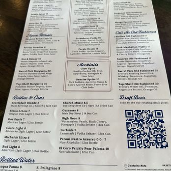 Trevor's - Menu - Pizza Near Me - Phoenix, Arizona