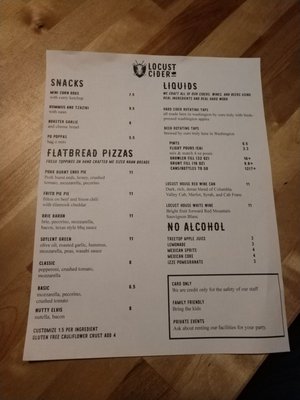 Menu photo 5 Locust Cider - Spokane Spokane, WA