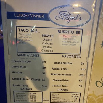 Angels On The Go - Lunch/Dinner Menu - Food Trucks Near Me - Tolleson, Arizona