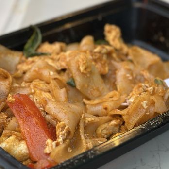 DS Night Market - Pad Kee Mao (drunken noodles) half finished but still full of that wok hei from the high btu burners. How do you say wok hei in Thai? - Public Markets Near Me - Los Angeles, California DS Night Market - Pad Kee Mao (drunken noodles) half finished but still full of that wok hei from the high btu burners. How do you say wok hei in Thai? - Public Markets Near Me - Los Angeles, California