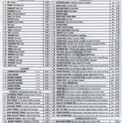 King of the Roll - Menu 11/2023