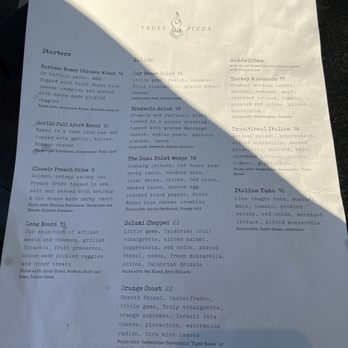 Truly Pizza - Menu - Pizza Near Me - Dana Point, California Truly Pizza - Menu - Pizza Near Me - Dana Point, California