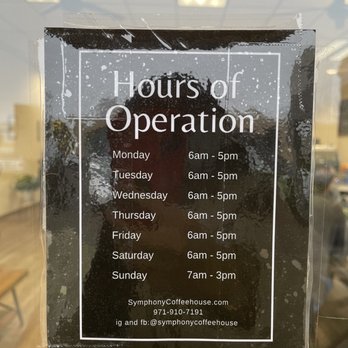 Symphony Coffeehouse - Hours - Coffee & Tea Near Me - Beaverton, Oregon Symphony Coffeehouse - Hours - Coffee & Tea Near Me - Beaverton, Oregon