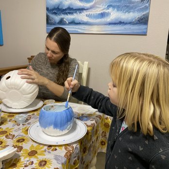 Inspirations - Amber and Liv painting for Halloween. - Paint-Your-Own Pottery Near Me - Wenatchee, Washington Inspirations - Amber and Liv painting for Halloween. - Paint-Your-Own Pottery Near Me - Wenatchee, Washington