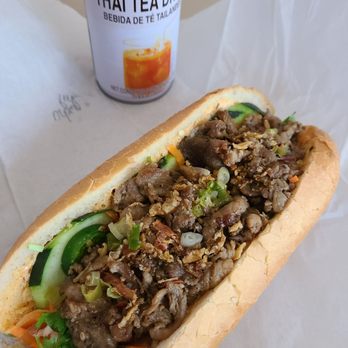 Urban Chops - Thai iced tea with my urban pork banh mi. - Vietnamese Near Me - Auburn, Washington Urban Chops - Thai iced tea with my urban pork banh mi. - Vietnamese Near Me - Auburn, Washington