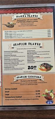 Menu photo 2 Sarita's Mexican Restaurant Marina, CA Menu photo 2 Sarita's Mexican Restaurant Marina, CA