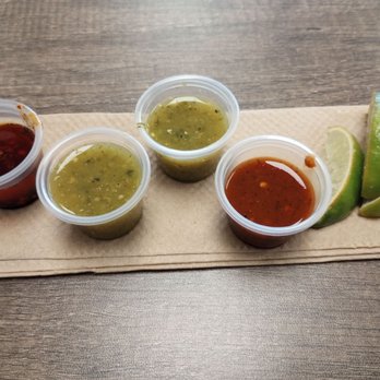 Mr.Birria - Nice assortment of salsas here! - Tacos Near Me - Santee, California Mr.Birria - Nice assortment of salsas here! - Tacos Near Me - Santee, California
