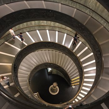 Musei Vaticani - Looking down the double helix stairs of the museum - Museums Near Me - Rome, RM