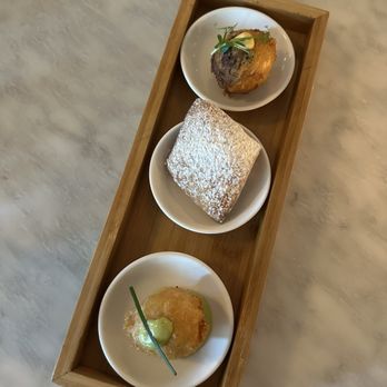 King Brasserie - Beignet board - IG @bougiefoodieboi - Seafood Near Me - New Orleans, Louisiana