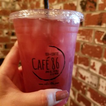 Cafe 86 - Free with yelp check-in. Hibiscus calamansi tea. Refreshing! - Desserts Near Me - Las Vegas, Nevada