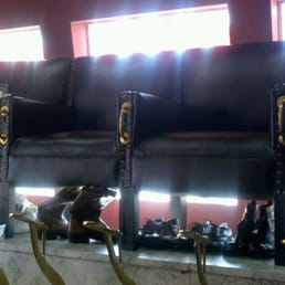 Shoe shine chairs at Broadway. Shoe shine chairs at Broadway.